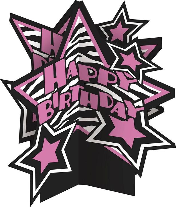 Actual product image Unique Party Zebra Print Birthday Table Decoration