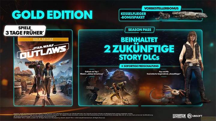 Actual product image Ubisoft Star Wars Outlaws - Gold Edition (Xbox Series X, DE)