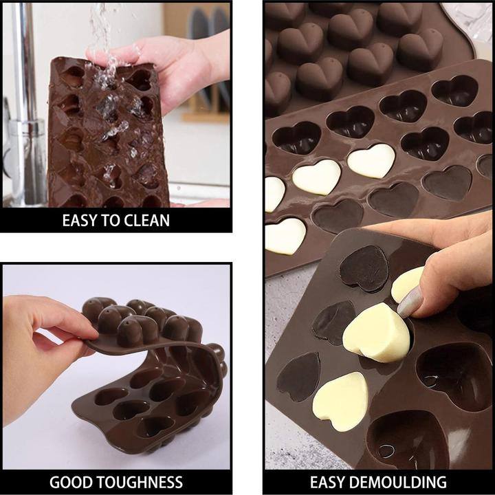 Produktbild Intirilife 10-teiliges Set mit Silikon Backformen