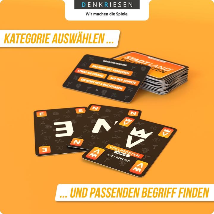 Actual product image Denkriesen Stad Land Vollpfosten - Card Game Holiday Edition (d) (German, 3 - 6 Players)