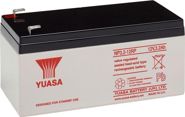 Yuasa Akku NP3.2-12, mit Faston 4,8mm Steckkontakten (12 V, 3.20 Ah)