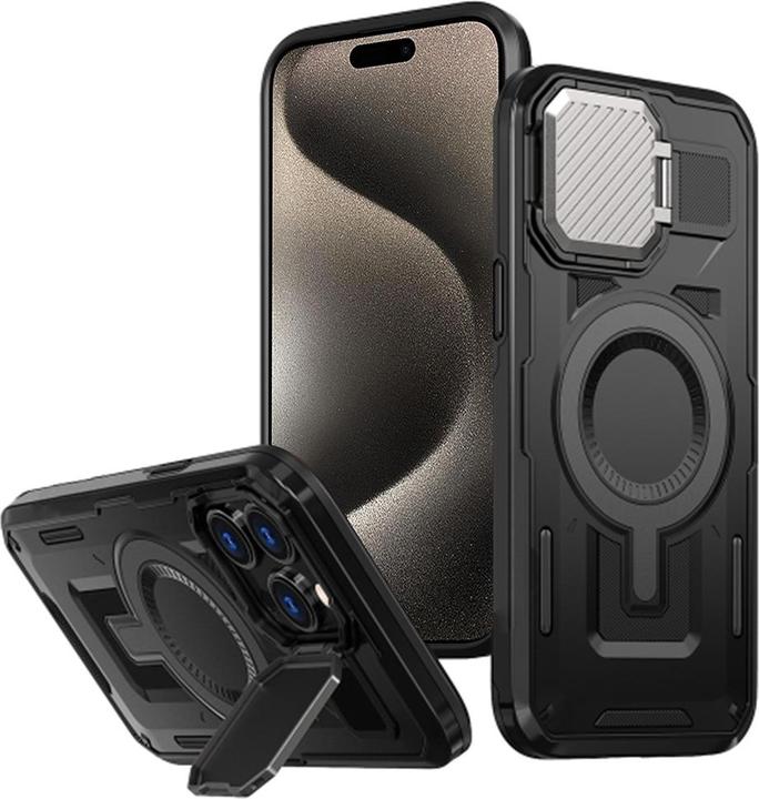 Produktbild Techsuit - CamVault MagSafe - iPhone 15 Pro Max - Black (Apple iPhone 15 Pro Max)