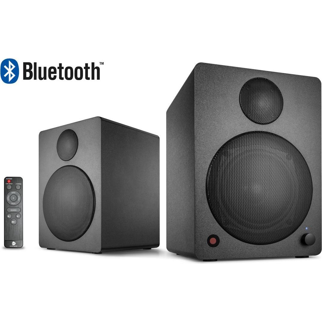 Wavemaster WM 66380 (Aktiv, Paar, 1x 50 W), Monitor Lautsprecher, Schwarz