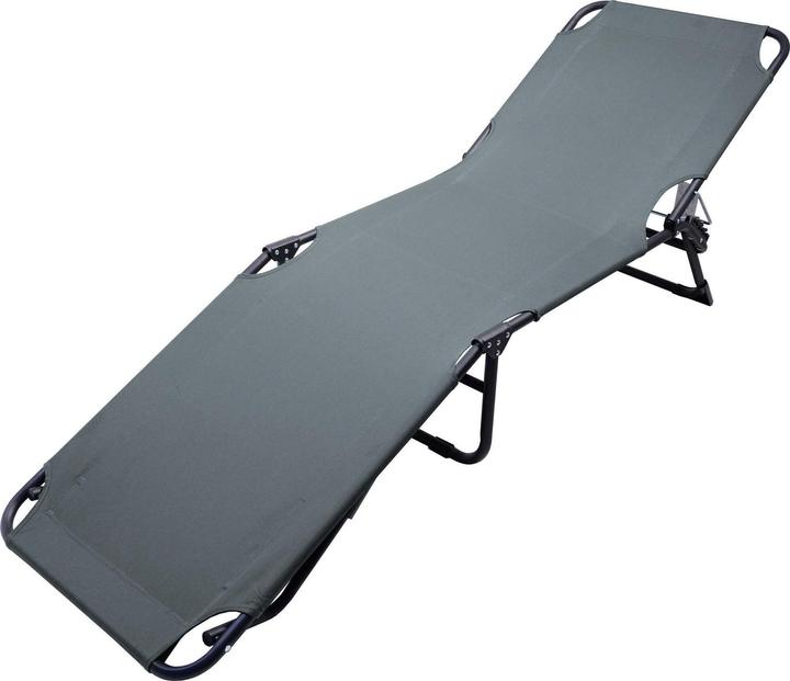 Actual product image Cattara Foldable Camping Sunbed BERLIN grey