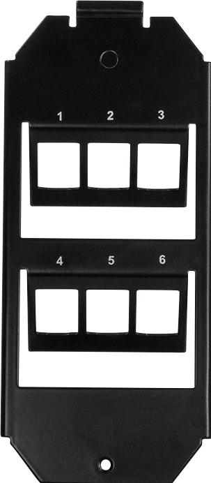 Productafbeelding LogiLink 2 x 3 Blank Keystone Patch Panel