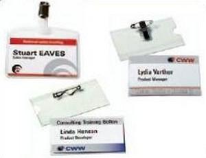 Actual product image Avery Dennison Name badge set 54x90mm