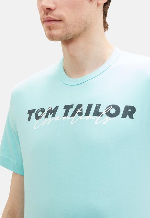 Produktbild Tom Tailor T-Shirt Kurzarmshirt mit Front-Logo-Print (XL)