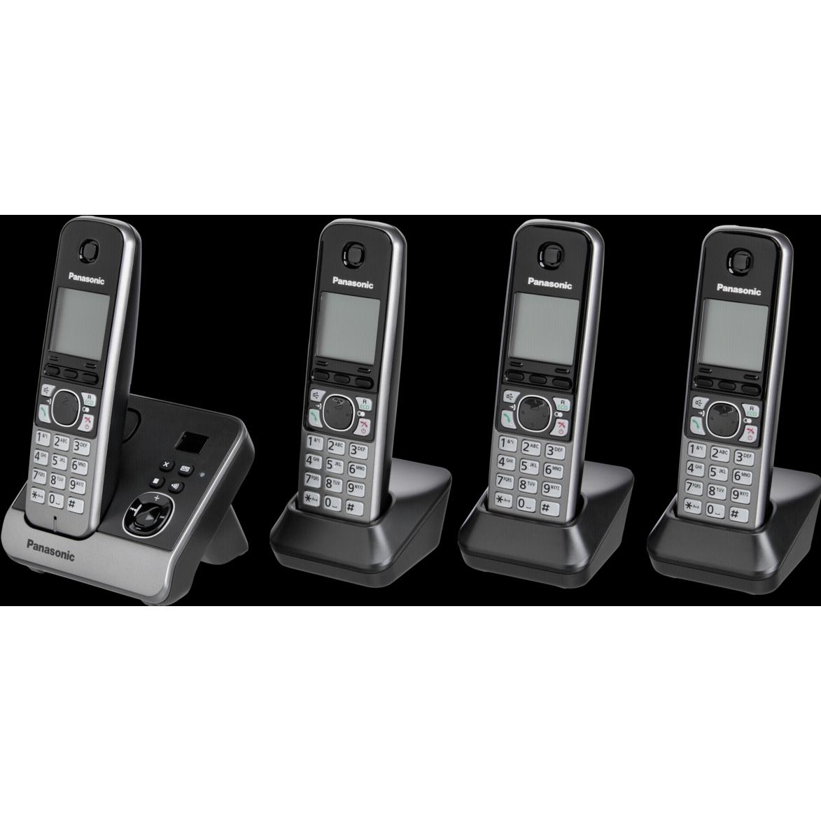 Panasonic KX-TG6724GB, Telefon, Schwarz