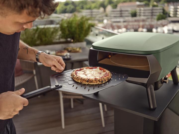 Produktbild Etna Rotante Piccolo grün / Pizzaofen / Drehstein / 500°C / Gas / Pizza bis 33 cm