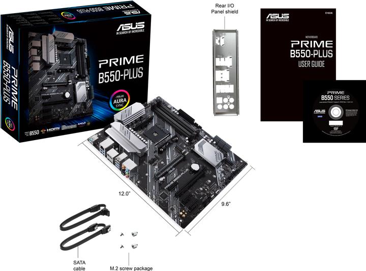 Immagine prodotto ASUS PRIME B550-PLUS (AM4, AMD B550, ATX)