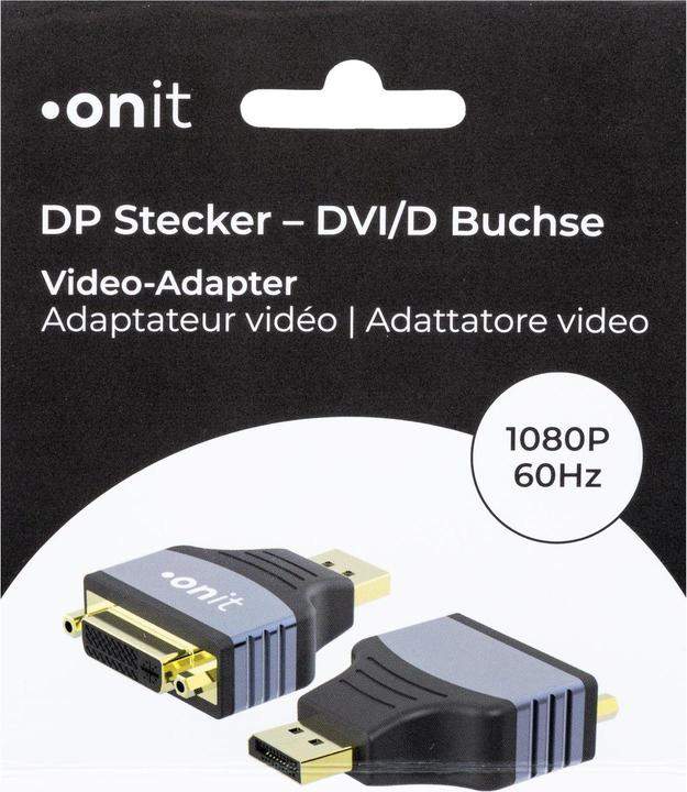 Produktbild Onit Adapter DisplayPort - DVI-D (DVI, 5.70 cm)