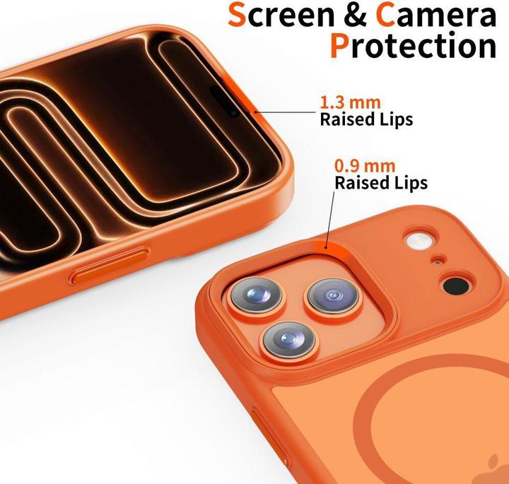 Actual product image Tech-Protect Magmat Magsafe Iphone 17 Pro Max Matte Kosmisches Orange (Apple iPhone 17 Pro Max)