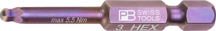 Actual product image PB Swiss Tools Embout pour vis à six pans creux PB E6.212 Gr.3 (3 mm)