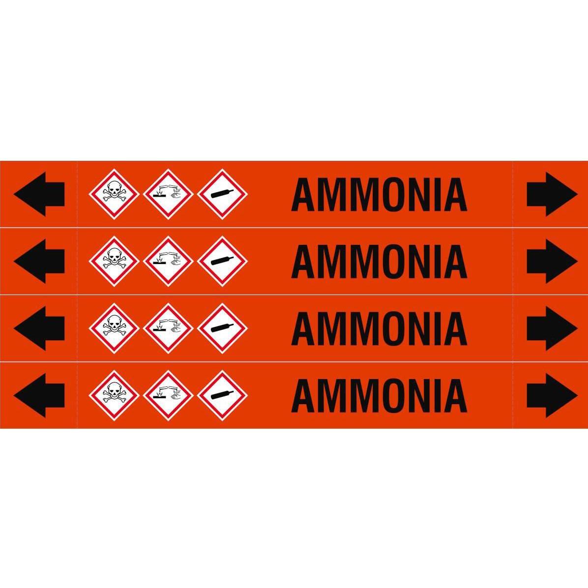 Thumbnail - Brady, Etiketten, ASME - Rohrmarkierer - Ammonia
