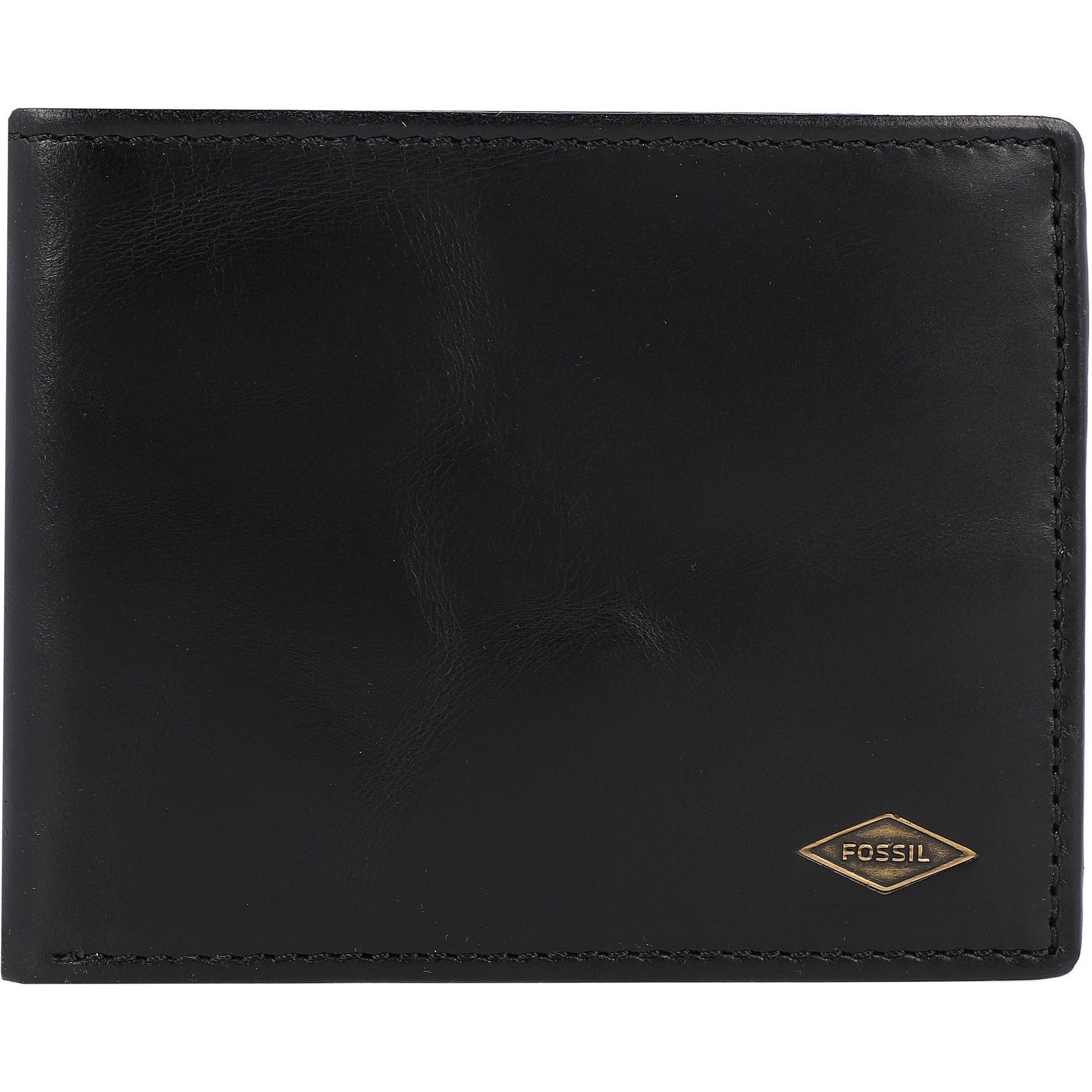 Fossil, Herren, Portemonnaie, Ryan, Schwarz