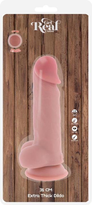 Image du produit ToyJoy Deluxe Dual Density Thick Dildo TPE 31 cm