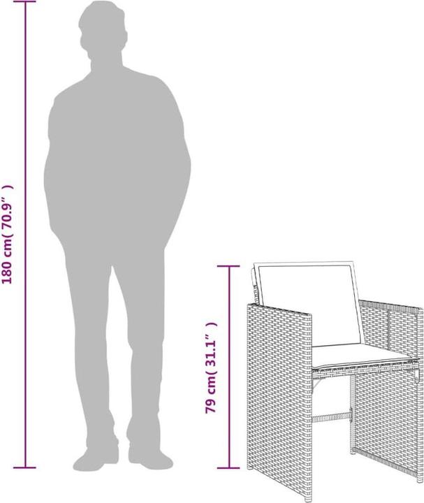 Produktbild vidaXL Garten Essgruppe