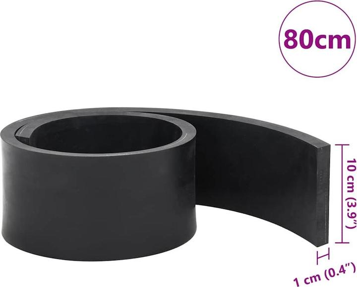 Actual product image vidaXL Gummileiste für Schneepflug