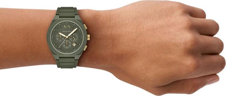 Image du produit Armani Exchange SYNC Heren Horloge 44 mm - Groen (Chronographe, Montre analogique, 44 mm)