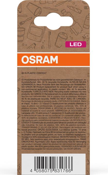 Image du produit Osram Lampes LED Pcr (E27, 4.90 W, 470 lm, 1 x, F)