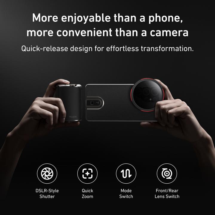 Actual product image Telesin FunShot MasterGrip for Samsung S25 Ultra