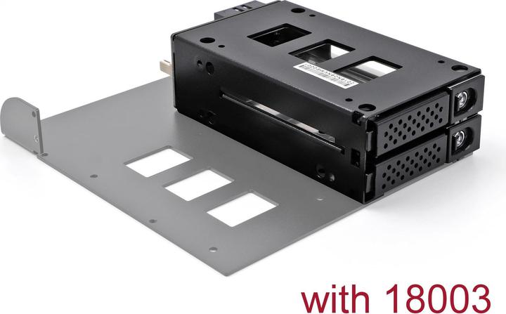 Produktbild Delock Slim Bay Wechselrahmen für 2 x 2.5? U.2 NVMe SSD mit 5.25? Rahmen