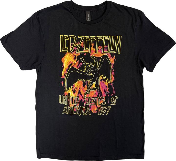 Actual product image Led Zeppelin Black Flames (S)
