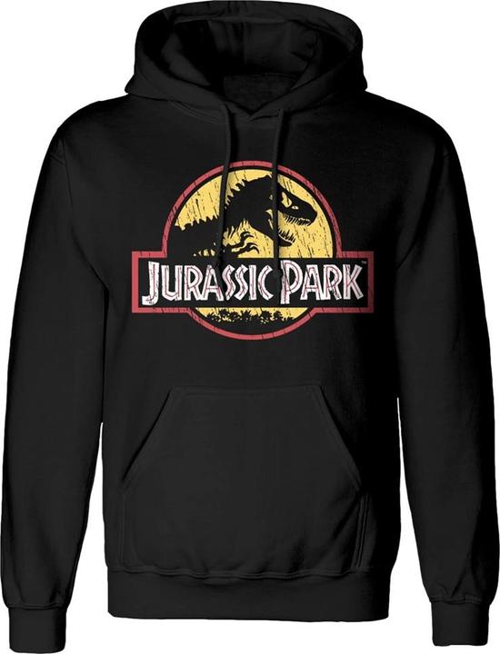 Immagine prodotto Jurassic Park Felpa con cappuccio Classic Logo Uomo (M)