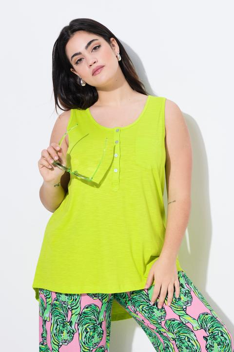 Produktbild Angel of Style Top, Rundhals, Knopfleiste, Saum hinten länger (48)