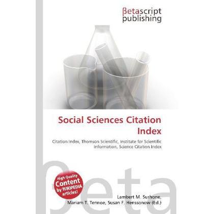 Social Sciences Citation Index, Fachbücher von Lambert M. Surhone, Miriam T. Timpledon, Susan F. Marseken