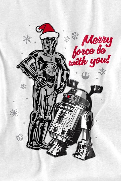 Produktbild Star Wars Merry Christmas Droids TShirt (152, 158)