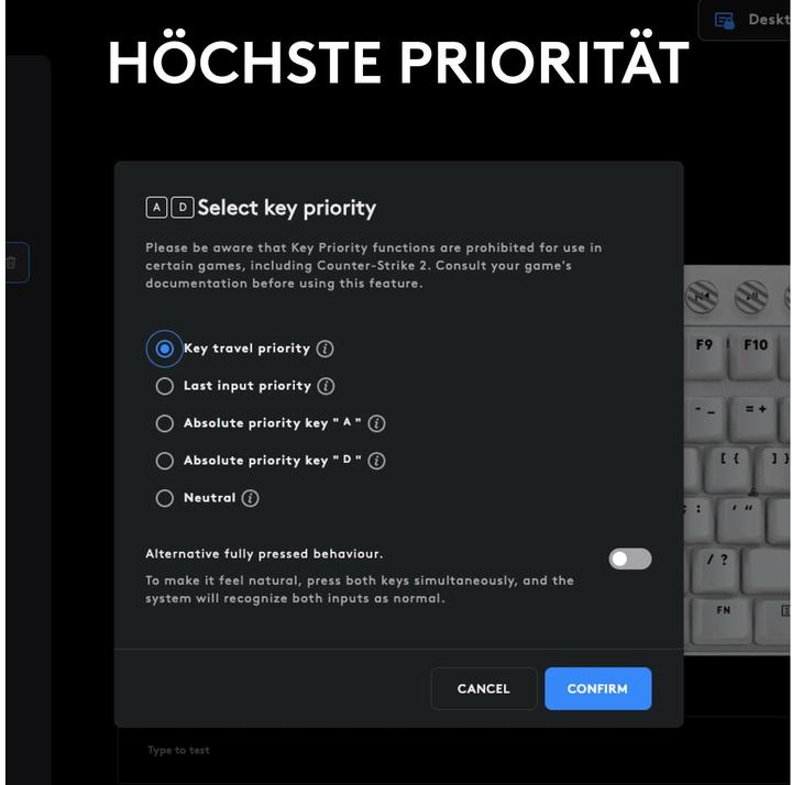Actual product image Logitech Pro X TKL Rapid (CH, Cable)