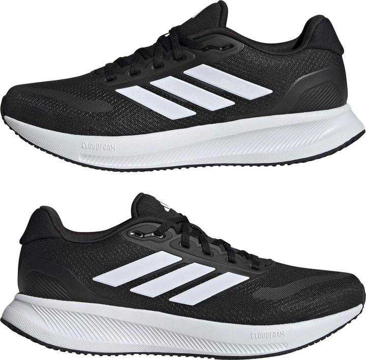 Produktbild adidas Herren Runfalcon 5 Running Shoes Laufschuhe, Core Black/Cloud White/Core Black, 46 EU (46)