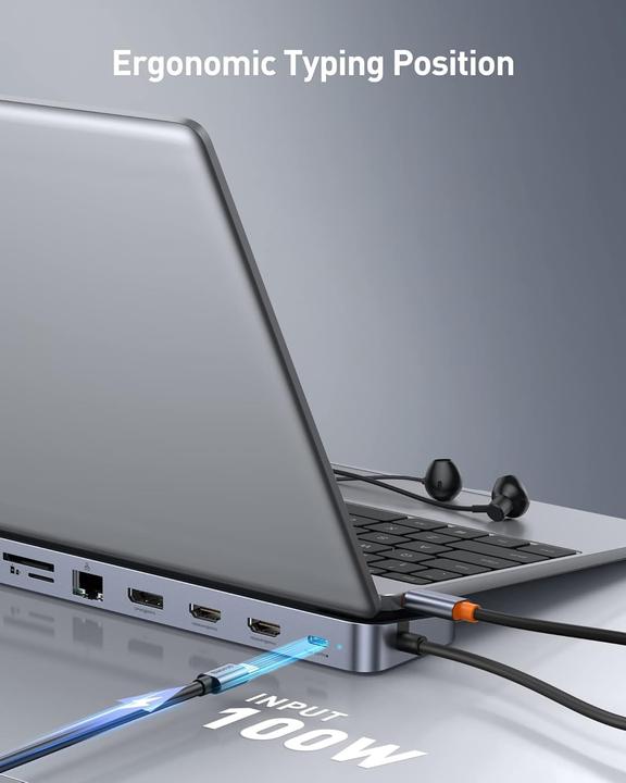 Actual product image Baseus Laptop Docking Station Triple Display 12-in-1 (USB-C, 12 ports)