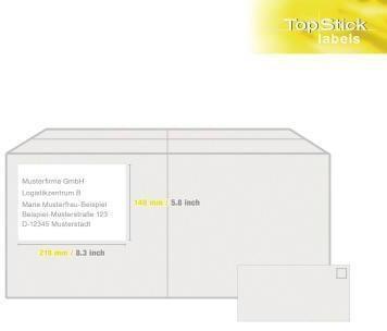 Actual product image TopStick Universal labels