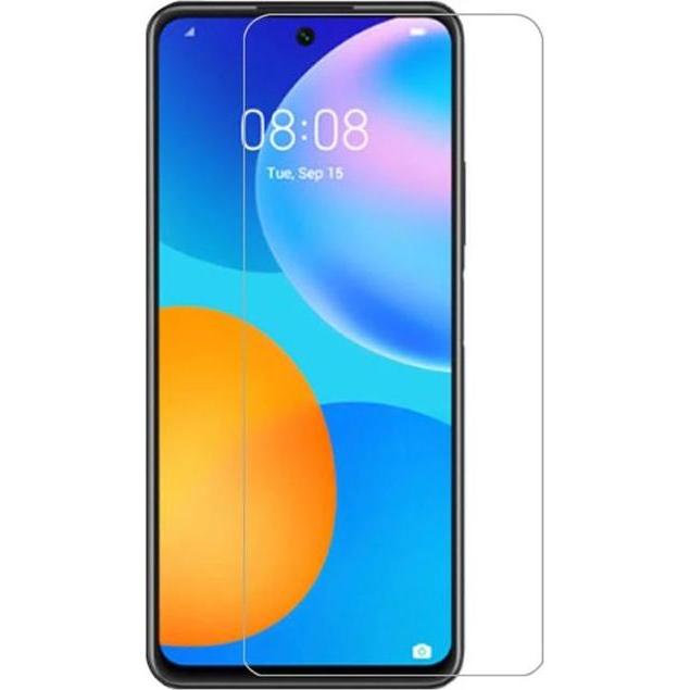 MU Budget Schutzglas Displayschutz (1 Stück, Huawei P Smart (2021)), Smartphone Schutzfolie, Transparent