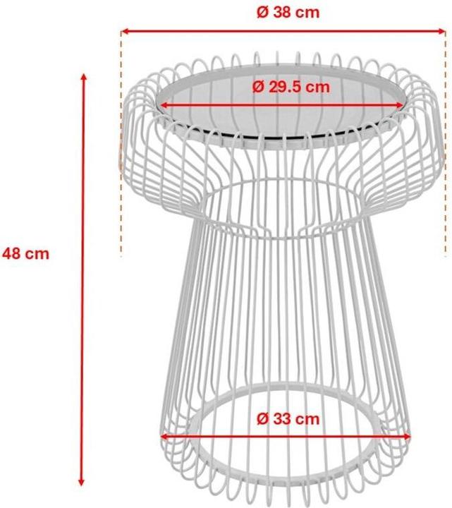 Produktbild Kare Design Beistelltisch Lisboa Schwarz Ø38cm