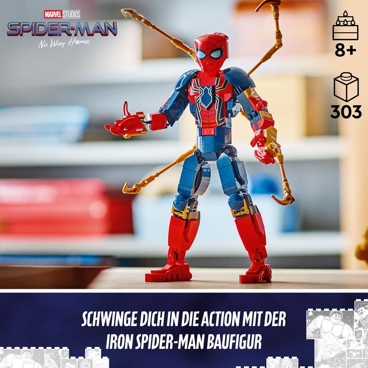 Actual product image LEGO Iron Spider-Man construction figure (76298, LEGO Marvel)