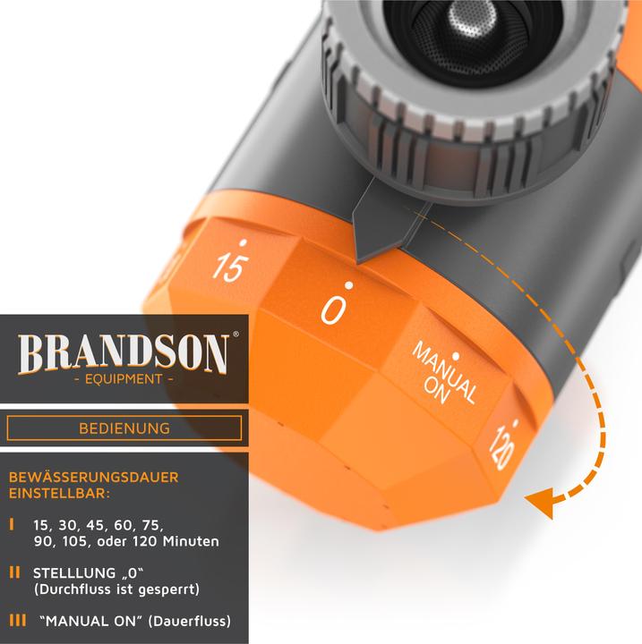 Actual product image Brandson Irrigation control (Water timer, Irrigation valve)