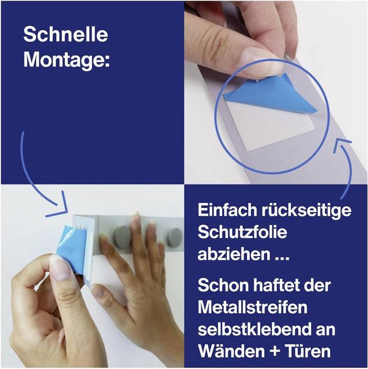 Actual product image Magnetoplan MAGNETOWALL - wall curtain rail (10 x)