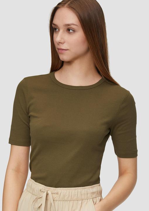 Produktbild S.Oliver T-Shirt T-Shirt aus Baumwoll-Mix mit paspeliertem Ausschnitt (XXL)