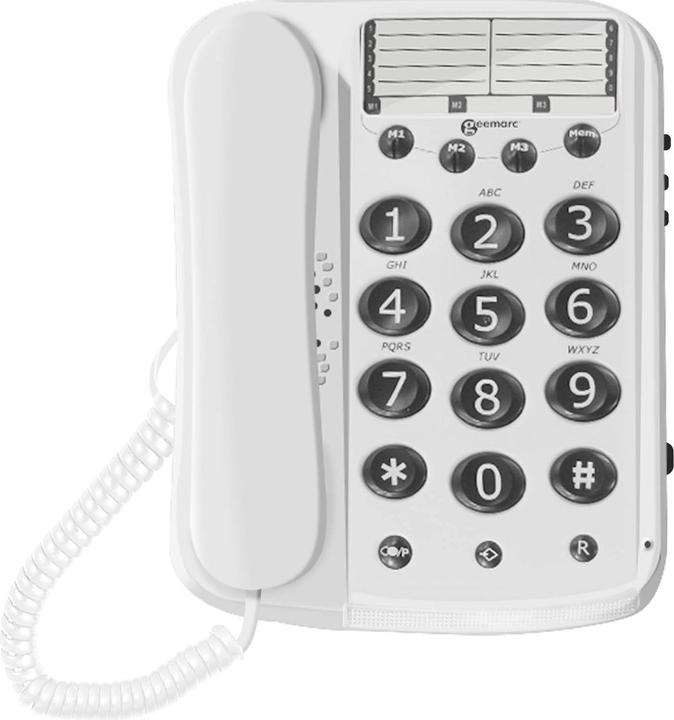 Immagine prodotto Geemarc DALLAS 10 Telefono a filo con tasti grandi - 15dB
