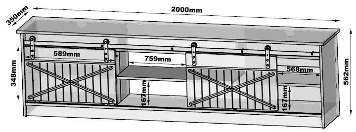 Actual product image Cama Granero (200 x 35 x 57 cm)