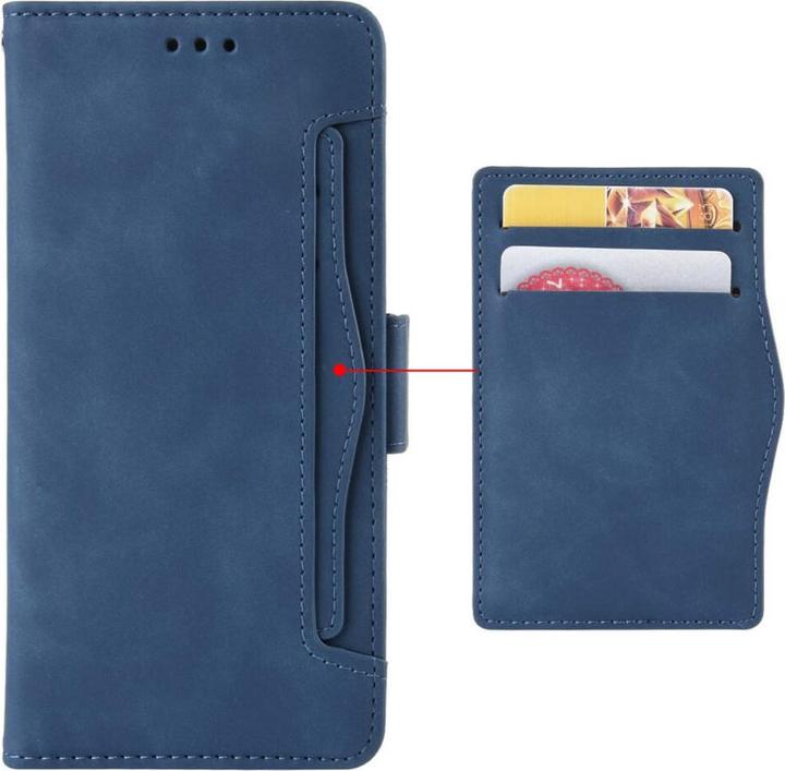 Produktbild Cover-Discount iPhone 15 Pro Max - Etui mit vielen Kartenfächer blau (Apple iPhone 15 Pro Max)