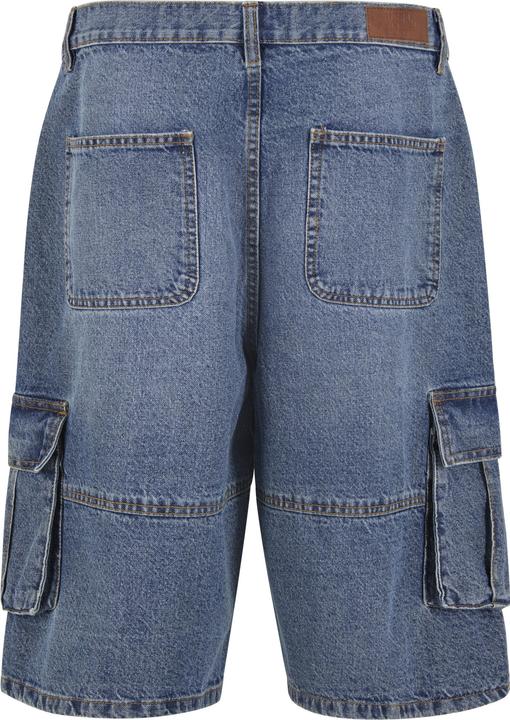 Image du produit Urban Classics Relaxed Denim Cargo Shorts mid deep blue washed 36 (36)