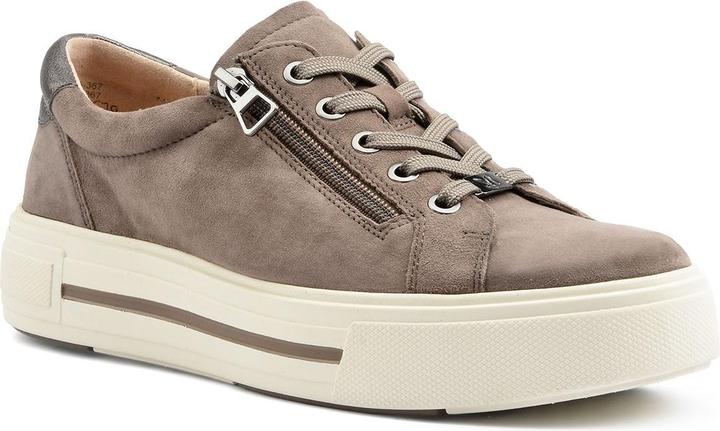 Dk taupe suede