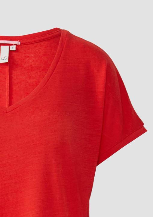 Actual product image S.Oliver T-Shirt Locker geschnittenes T-Shirt aus Leinenmix (XS)