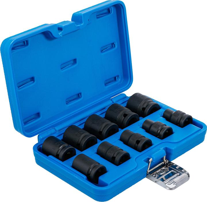 Produktbild BGS Kraft-Steckschlüssel-Einsatz-Satz Sechskant | Antrieb Innenvierkant 12,5 mm (1/2") | SW 3/8 - 15/... (12.5 mm)