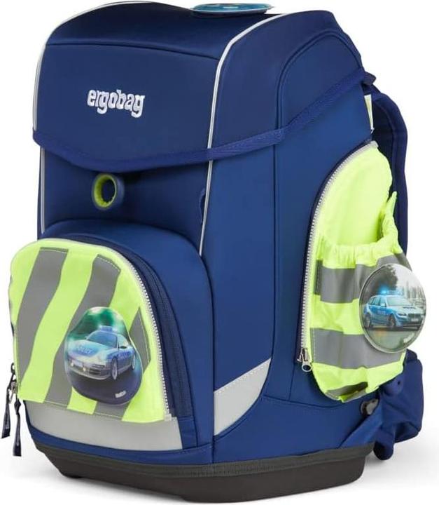 Actual product image Ergobag Fluo-Zip Set with Reflector and Side Pockets Yellow