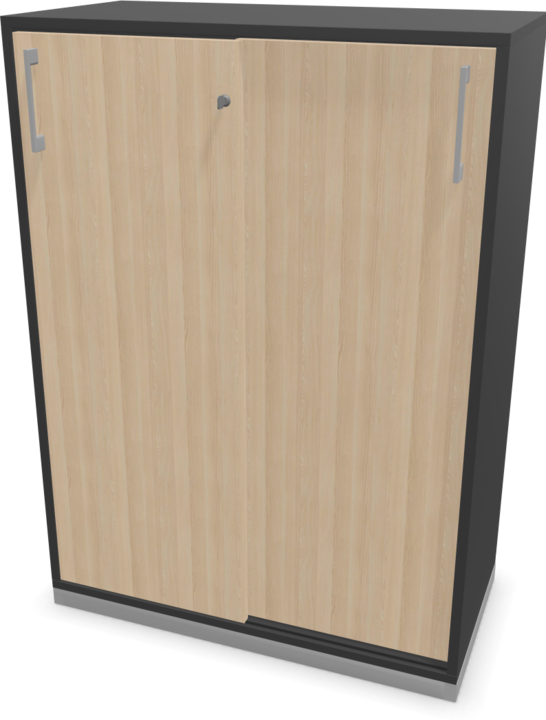 Décor de frêne beige sable avec structure, Gris argenté, Gris foncé